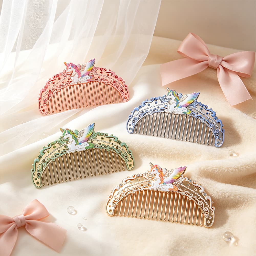 Colotutu four-element winged unicorn decorative comb collection